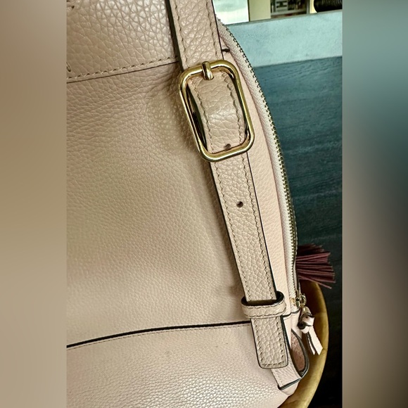 Tory Burch Blush Leather Backpack - Picture 5 of 9